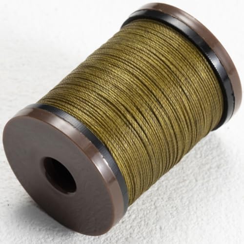 0,6 mm Polyester Lederfäden, Wachsfaden Cord für Lederhandwerk Leder Nähgarn Garn für Handwerk, Nähen, Buchbinden, Schmuck, Häkeln Und Die Buchbinder Nähfäden von SiiRo