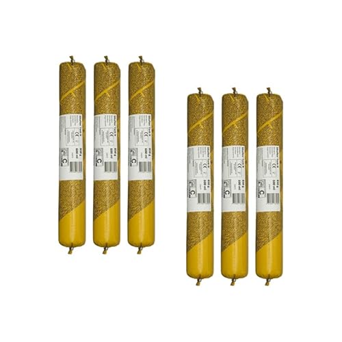 Set von 6 elastischen Spachtelmassen SIKA - Sikaflex Tank N - Nachfüllpackung 600ml von Sika