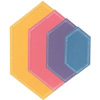 Sizzix Framelits Stanzschablone "Hexagons by Stacey Park" von Silber