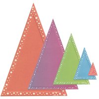 Sizzix Framelits Stanzschablone "Triangles by Stacey Park" von Silber