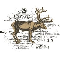 Sizzix Stanzschablone und Clear Stamps "Reindeer Mix Cluster by 49 and Market" von Sizzix