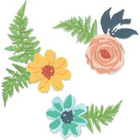 Sizzix Thinlits Stanzschablone "Flowers & Fern" von Sizzix