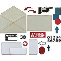 Sizzix Thinlits Stanzschablone "Postale by Tim Holtz" von Sizzix