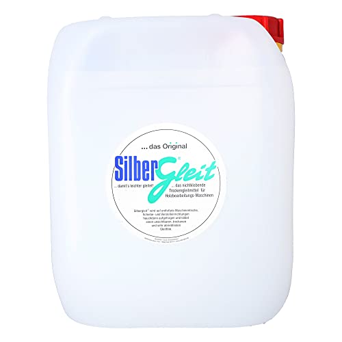 Silbergleit Blanco flüssiges Holzgleitmittel Spray, 5000 ml Kanister, speziell für helle Hölzer an Hobelmaschinen von Silbergleit