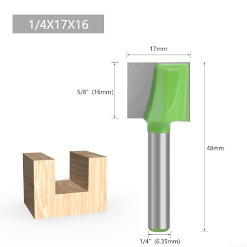 Oberfräsen-Bit, 6, 35-mm-Schaft für Holzbearbeitung und CNC-Graviermaschinen (17 x 16 mm) von Sileduove