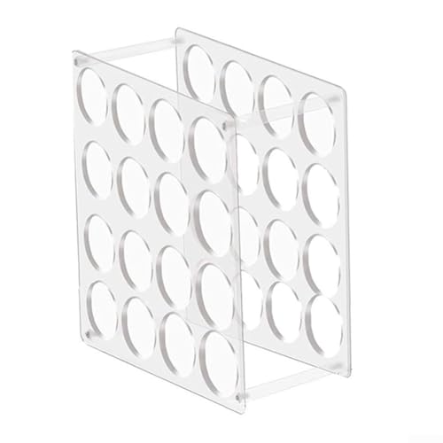 Sileduove Acryl-Geschenkpapier-Organizer hält effizient mehrere Rollen in einem stilvollen, platzsparenden Design (16 Löcher) von Sileduove