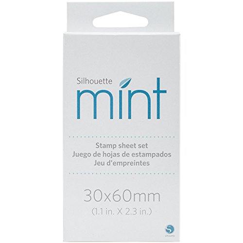 Schwarzkopf Verwenden Sie das Stempelblatt-Set, um individuelle Stempel mit Ihrer Silhouette Mint zu erstellen, Gummi, Multi, L von Silhouette