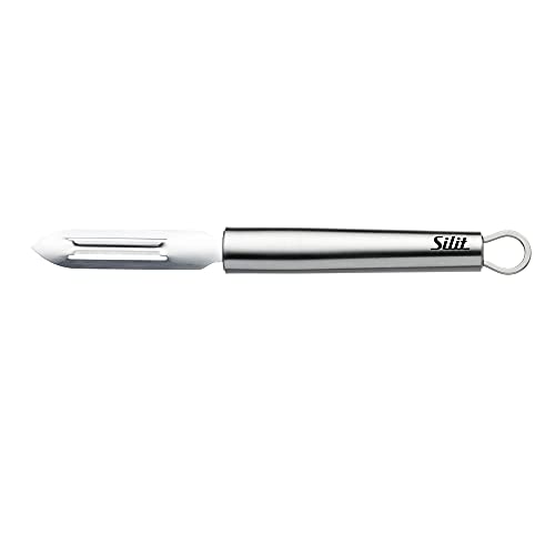 Silit Classic Line Sparschäler 19 cm, Gemüseschäler rostfrei, Edelstahl poliert, Kartoffelschäler, Obstschäler, Gurkenschäler, spülmaschinengeeignet von Silit