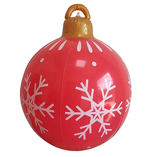 SILKROADSUPPLY Großer aufblasbarer PVC-Weihnachtsballon – wasserdichte Outdoor-Verzierung für die Gartendekoration, ideal für Hochzeitsfeiern und Neujahrsfeiern (Rot) von SilkRoadSupply