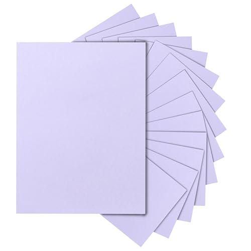 Silunkia 40 Blatt violetter Karton, 8,5 x 11 cm, schweres Papier, 200 g/m², Premium-Karton, Druckerpapier für DIY-Karten, Visitenkarten, Zertifikate, Hochzeitseinladungen von Silunkia