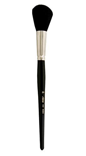 Silber Pinsel Serie 5618s-20 Silber Mop rund kurzer Griff Pinsel, Ziegenhaar, schwarz von Silver Brush Limited