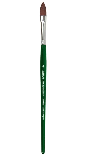Silver Brush Limited 2510S4 Ruby Satin Katzenzungenpinsel für Flüssige und Fließende Acrylfarben, Pinsel in Größe 4, Acrylfarben Pinsel mit Kurzem Griff Silver Brush Limited 2510S4 Ruby Satin Katzenzungenpinsel für Flüssige und Fließende Acrylfarben, Pinsel in Größe 4, Acrylfarben Pinsel mit Kurzem Griff von Silver Brush Limited