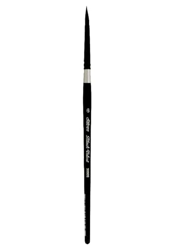 Silver Brush Limited 3000S6 Black Velvet Rund Pinsel, Aquarellpinsel in Größe, Kurzer Griff von Silver Brush Limited
