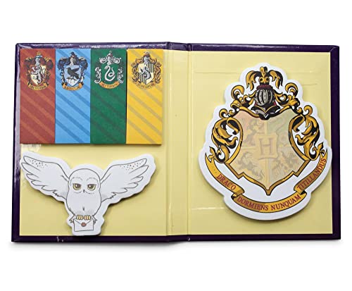 Harry Potter Hogwarts-Haftnotizen und Klebezettel-Set, silberfarben von Silver Buffalo