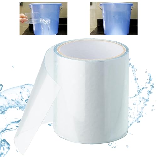 SilverChry Wasserdichtes Klebeband, Klebeband Unterwasser – 10 cm x 1,5 m – Dichtungsband Wasserdicht, Pool Klebeban, Klebeband Wasserfest, Wasserfestes Klebeband für Pool/Rohr/Tür/Fenster von SilverChry