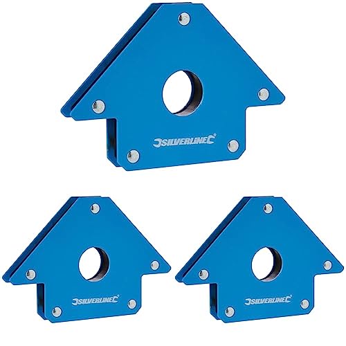 Silverline 868731 Schweißmagnet, 100mm (Packung mit 3) von Silverline