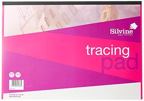 &gtA3 Tracing Paper Pad 40 Sheets von Silvine