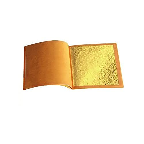 24 Karat Blattgold Essbar Lebensmittelecht Marke, 18mm x 18mm, 100 Stück von sim gold leaf