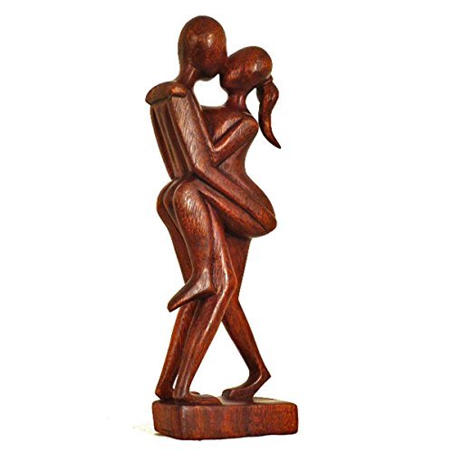 Simandra Holz Figur Skulptur Abstrakt Holzfigur Statue Afrika Asia Handarbeit Deko Akt Größe 30 cm von Simandra