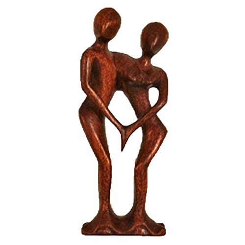 Simandra Holz Figur Skulptur Abstrakt Holzfigur Statue Afrika Asia Handarbeit Deko Tanz Größe 40 cm von Simandra