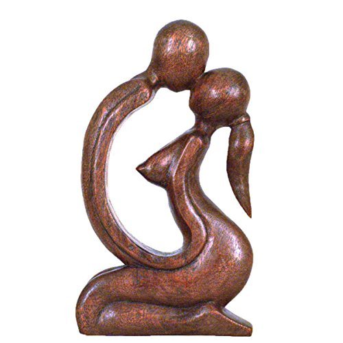 Simandra Holz Figur Skulptur Abstrakt Holzfigur Statue Afrika Asia Handarbeit Deko Zusammen Größe 30 cm von Simandra