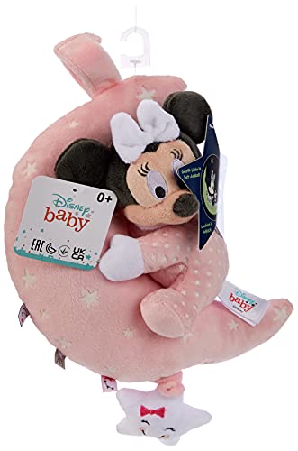 Simba 6315872507 - Disney Minnie Mouse Spieluhr Mond, Glow in the dark, Babyspielzeug, Micky Maus, ab den ersten Lebensmonaten, Rosa von Simba