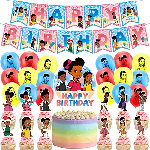 Gracie's Geburtstag Deko,32PCS Gracie's Geburtstagsdeko Luftballons Gracie's Party Dekoration Gracie's Kuchendeko Cupcake Topper von Simmpu