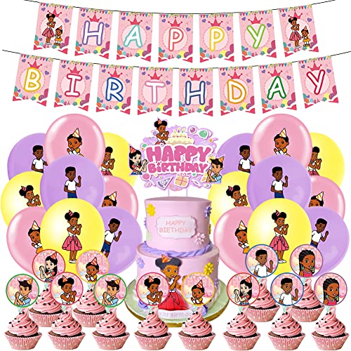 Gracie's Geburtstag Deko,34PCS Gracie's Geburtstagsdeko Luftballons Gracie's Party Dekoration Gracie's Kuchendeko Cupcake Topper von Simmpu