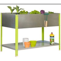 Simonrack Hochbeet SIMONGARDEN URBAN TOP Metall silber, grün rechteckig 90,0 x 85,0 cm von SIMONRACK