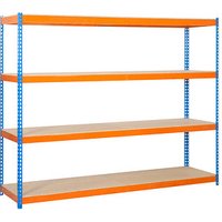 Simonrack Schwerlastregal ECOFORTE 1206-4 458100047201264 orange, blau 120,0 x 60,0 x 200,0 cm von SIMONRACK