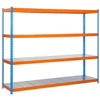 Simonrack Schwerlastregal ECOFORTE 1506-4 457100047201564 orange, blau 150,0 x 60,0 x 200,0 cm von SIMONRACK