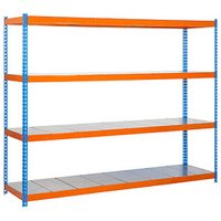 Simonrack Schwerlastregal SIMONFORTE 2406-4 457100045202494 blau, orange 240,0 x 90,0 x 200,0 cm von SIMONRACK