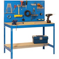 Simonrack Werkbank KIT SIMONWORK BT2 1200 blau 120,0 x 61,0 x 144,5 cm von SIMONRACK