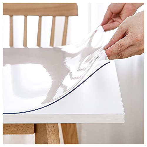 Simple Fix Tischdecke Transparent – Tischfolie Transparent – Durchsichtige PVC Tischschutz – 2mm – 80cm x 160cm von Simple Fix
