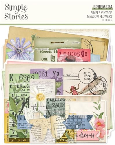 Simple Vintage Meadow Flowers Ephemera-21/Pkg Simple Vintage Meadow Flowers Ephemera-21/Pkg von Simple Stories