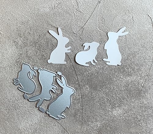 Stanzformen Stanzschablone Cutting Dies 3 Hasen Osterhase geeignet für Big Shot von Simplelettering