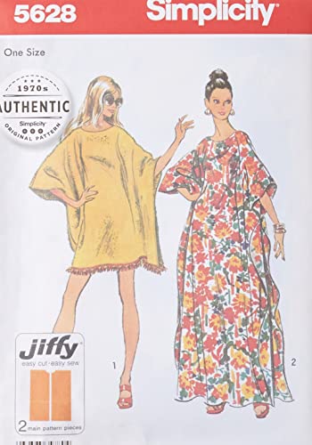 Simplicity UV5628OS 1970er Jahre Vintage Fashion Damen Kaftan Schnittmuster, Papier, Sizes 8-40 von Simplicity