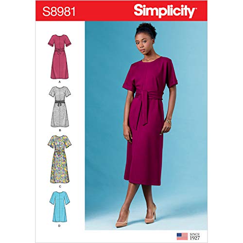 Simplicity Schnittmuster S8981 Damen-Kleider, Papier, weiß, verschiedene von Simplicity Patterns