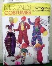 McCall's 376 8869 Clown-Kostüme in fünf Stilen machen Erwachsenengröße M von Simplicity