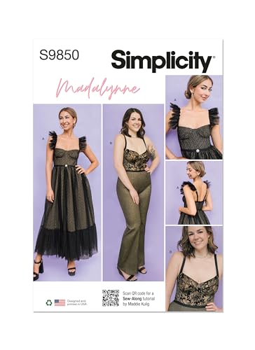 SIMPLICITY Madalynne Intimates BB SS9850BB Kleid und Overall für Damen (1X-5X) von Simplicity