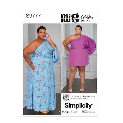 SIMPLICITY Mimi G Style W2 Damen Kaftan in zwei Längen SS9777W2 (20W-22W-24W-26W-28W) von Simplicity