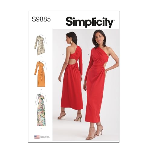 SIMPLICITY SS9885Y5 Damen Strickkleid in drei Längen Y5 (46-50-52-54) von Simplicity