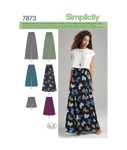 Simplicity US1069D5 Schnittmuster für Damenhosen, Shorts und Maxirock, Code 1069, Größen 4-12 von Simplicity