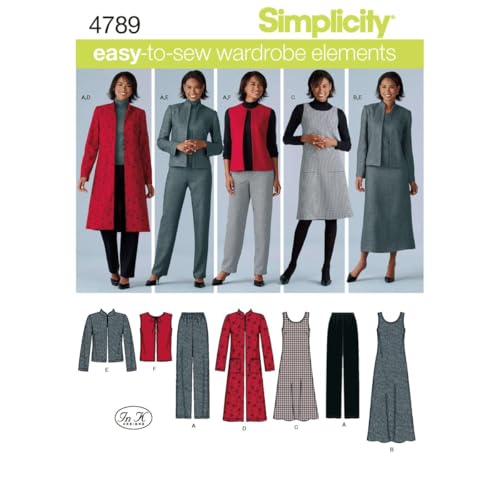 Simplicity 4789 AA Schnittmuster Damen/Plus Größe Sportswear von Simplicity