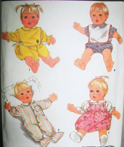 Simplicity 8417 Babypuppen-Outfits für 53,3 cm (21 Zoll) Doll-Saummuster, Vintag 1987 von Simplicity