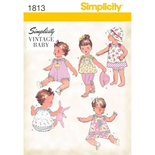 Simplicity Muster 1813 Babys Kleid und trennt Größe, XXS von Vogue Fabrics