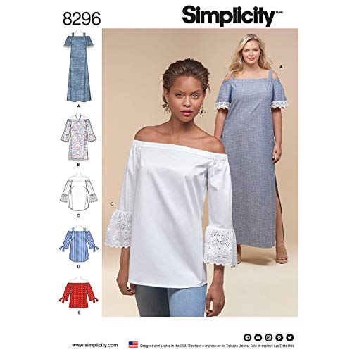 Simplicity Muster 20 W-28 W Misses/Damen Kleid und Tops Schnittmuster, weiß von Simplicity