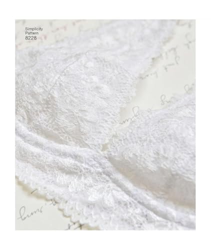 Simplicity Muster 8228 Misses 'Soft Cup Bras und Slip, weiß von Simplicity