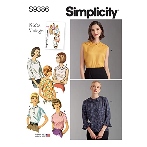 Simplicity SS9386H5 PATTERN Muster 6-14, Papier, 6-8-10-12-14 von Simplicity