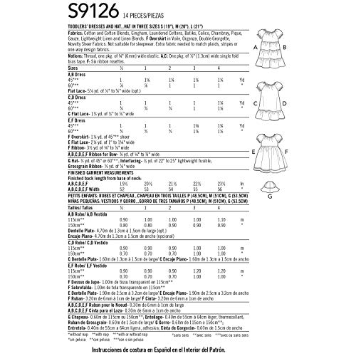 Simplicity S9126.AA Schnittmuster, Papier, Weiß, 71-87 von Simplicity